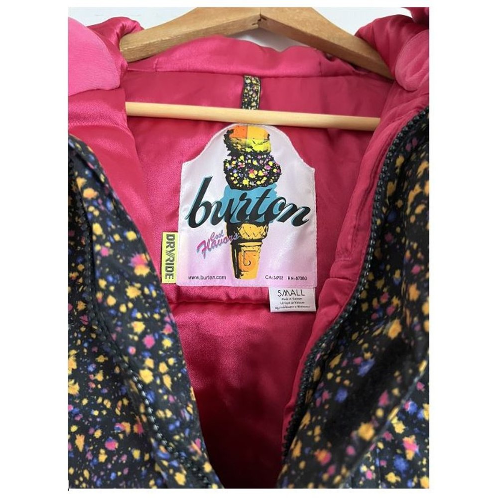 BURTON colorful winter coat. Size Small.